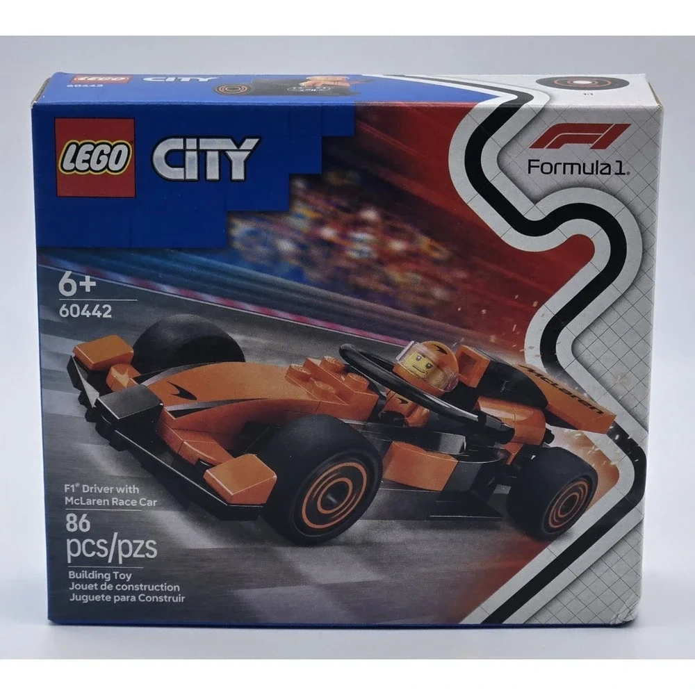 LEGO City F1 Race Car Driver 60442 86 Piece Set w Minifigure‎ Racing Toy New